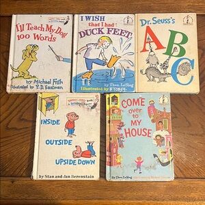 Dr. Seuss kids books | set of 5 vintage hardcover books